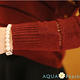 洞洞感線條縷空針織罩衫 (共二色)-AQUA Peach product thumbnail 6