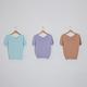 【CUMAR】小圓領菱格挑洞-女短袖針織衫(三色/魅力商品/版型適中) product thumbnail 5