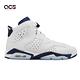 Nike 童鞋 Air Jordan 6 Retro GS 女鞋 大童 白 海軍藍 喬丹 6代 384665-141 product thumbnail 7