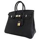 HERMES BIRKIN Togo牛皮柏金包( 25CM/經典黑89/金釦) product thumbnail 2