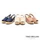 Tino Bellini巴西進口蛇紋魚口麻編楔型涼鞋_米白 product thumbnail 6