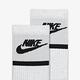 Nike 襪子 Everyday Plus Socks 大童襪 女款 黑 白 長襪 休閒 基本款 三雙入 DA2401-905 product thumbnail 4