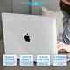 【UniSync】 MacBook Air 13吋 A2179/A1932水晶防刮保護殼 透明款 product thumbnail 4
