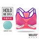 Mollifix 高調A++動塑升級撞色運動BRA (好動橘粉) product thumbnail 2