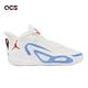 Nike 籃球鞋 Jordan Tatum 1 GS 大童鞋 女鞋 Archer Ave 白 藍 紅 DX5359-100 product thumbnail 6
