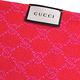 GUCCI SC STENLUXIT GG LOGO 圖騰寬版披肩圍巾(金蔥桃紅/紅色) product thumbnail 6