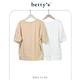 betty’s貝蒂思 向日葵鏤空蕾絲格紋拼接短袖T-shirt(共二色) product thumbnail 5