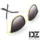 DZ 派對焦點 抗UV太陽眼鏡造型墨鏡(亮黑金框漸層灰片) product thumbnail 5
