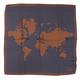 Alviero Martini 義大利地圖 經典地圖撞色絲巾(70X70) 咖啡 product thumbnail 2