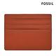 FOSSIL Kieran 真皮撞色卡夾-磚紅色 SML1862619 product thumbnail 4