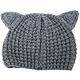 KARL LAGERFELD Choupette 金蔥細節深灰色貓咪造型針織帽 product thumbnail 4