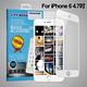 CITY BOSS for  iPhone 6s / iPhone 6 4.7吋 霧面防眩鋼化玻璃保護貼-白 product thumbnail 3