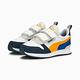 PUMA R78 V PS 男女中童休閒鞋-白藍黃-37361735 product thumbnail 3