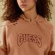 GUESS-女裝-ORIGINALS系列字母LOGO校園風短版帽T-橘 原價2490 product thumbnail 5