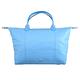 LONGCHAMP Le Pliage Cuir 折疊小羊皮短把兩用包(水藍/M) product thumbnail 4