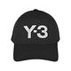 Y-3 LOGO CAP精工刺繡珍珠白字LOGO高級帆布棒球帽(黑) product thumbnail 2