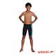 SPEEDO 男孩 運動及膝泳褲 Allover Panel 黑/藍黃 product thumbnail 3