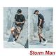 日系花卉抽繩綁帶休閒五分褲 (共三色)-Storm Man product thumbnail 3