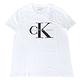 CK Calvin Klein 經典LOGO交叉黑色小C大K造型短袖T恤(白) product thumbnail 2