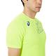 Asics [2051A307-750] 男 短袖 上衣 T恤 排球 運動 訓練 休閒 亞瑟士 螢黃 product thumbnail 4