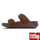 FitFlop GOGH MOC LEATHER SLIDES-深褐色 product thumbnail 3