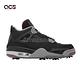 Nike 高爾夫球鞋 Jordan IV Golf 男鞋 喬丹四代 經典款 氣墊避震 可拆式鞋釘 黑 紅 CU9981002 product thumbnail 6
