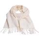 Vivienne Westwood 長版刺繡行星LOGO羊毛圍巾(米白) product thumbnail 3
