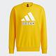 Adidas St Story Sweat [H39216] 男 長袖上衣 運動 訓練 休閒 柔軟 舒適 亞洲版 黃 product thumbnail 4