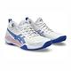 Asics Blast FF 3 [1072A080-101] 女 羽球鞋 運動 比賽 訓練 襪套式 穩定 包覆 白藍粉 product thumbnail 2