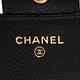 CHANEL 經典金色LOGO菱格紋荔枝紋牛皮釦式短夾(黑) product thumbnail 7