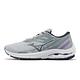 Mizuno 慢跑鞋 Wave Equate 7 女鞋 灰 紫 緩衝 運動鞋 美津濃 J1GD2348-74 product thumbnail 2