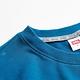 EDWIN 露營系列 經典撞色拼接LOGO厚長袖T恤-男-土耳其藍 product thumbnail 6