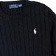 Polo Ralph Lauren 年度熱銷經典圓領小馬麻花針織毛衣(女)-黑色 product thumbnail 2