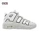 Nike 休閒鞋 Air More Uptempo GS 女鞋 大童鞋 白 灰 氣墊 復古 FD0022-001 product thumbnail 6