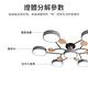 【聚美照明】4+1頭吊燈 led吸頂燈 客廳燈臥室燈餐廳燈房間燈 三色變光吸頂燈 product thumbnail 5