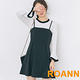 圓領喇叭袖條紋兩件套連衣裙 (條紋)-ROANN product thumbnail 4