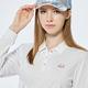 【Lynx Golf】女款吸濕排汗網眼材質滿版小愛心印花長袖POLO衫-白色 product thumbnail 5