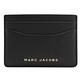 MARC JACOBS 金屬LOGO荔枝牛皮簡易卡片夾(黑) product thumbnail 2