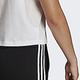 Adidas W 3s Cro T [GL0778] 女 T恤 運動 訓練 時髦 短版 寬鬆 上衣 亞洲尺寸 白 product thumbnail 6