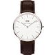 DW Daniel Wellington 皮帶男錶-白x銀/40mm product thumbnail 2