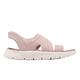 Skechers 涼鞋 Go Walk Flex Sandal Slip-Ins 女鞋 粉 白 針織 套入式 涼拖鞋 141482BLSH product thumbnail 6