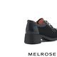 高跟鞋 MELROSE 復古紳士風異材質拼接綁帶高跟鞋－黑 product thumbnail 4
