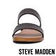 STEVE MADDEN-DUAL-S 率性時尚 綿羊皮圓鉚釘鑲邊涼拖鞋-黑色 product thumbnail 4