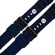 Watchband / 20.22 mm / 各品牌通用 波浪狀 輕盈舒適 矽膠錶帶 鍍黑不鏽鋼扣頭-藍色 product thumbnail 2