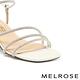 涼鞋 MELROSE 美樂斯 奢華閃鑽多條帶兩穿式方頭高跟涼鞋－銀白 product thumbnail 6