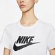 Nike 短袖 NSW Essential 女款 白 黑 大LOGO 寬鬆 純棉 短T 經典款 DX7907-100 product thumbnail 7