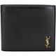 YSL Saint Laurent TINY MONOGRAM 金字滑面牛皮對折短夾(黑色) product thumbnail 2