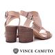 VINCE CAMUTO 側簍空方頭粗高跟涼鞋-棕色 product thumbnail 5