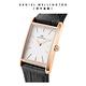 Daniel Wellington DW DW Bound 32x22mm 經典摩登寂靜黑皮革方錶(玫瑰金) product thumbnail 3