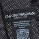 EMPORIO ARMANI 義大利製細點點圖騰簡約風格絲質窄版領帶(黑色系) product thumbnail 5